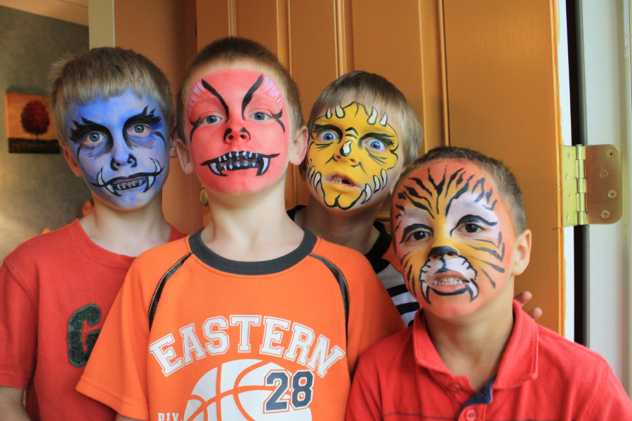 Face paintings for boys