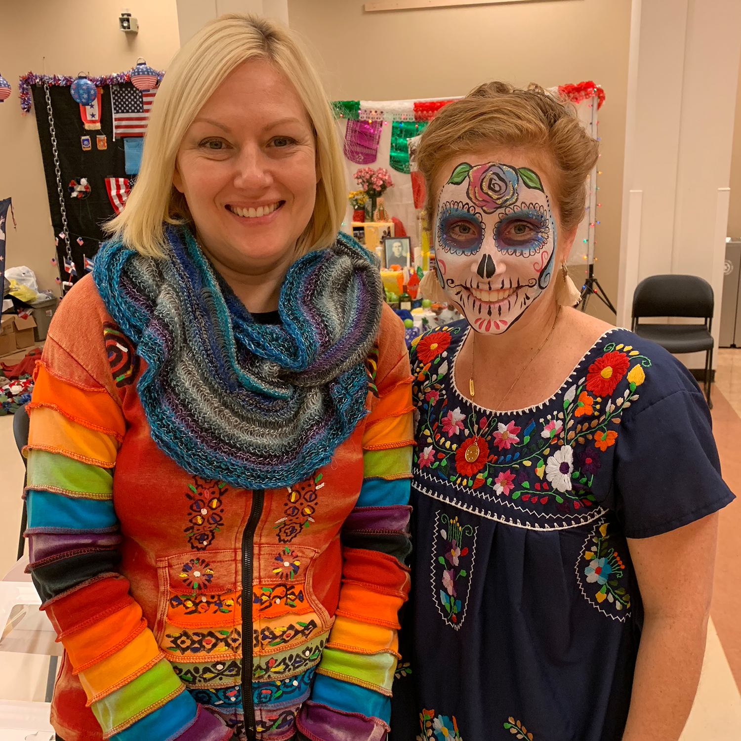 Día de los Muertos Celebration face painting